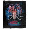 A Nightmare On Elm Street 3: Dream Warriors Vintage Poster Blanket