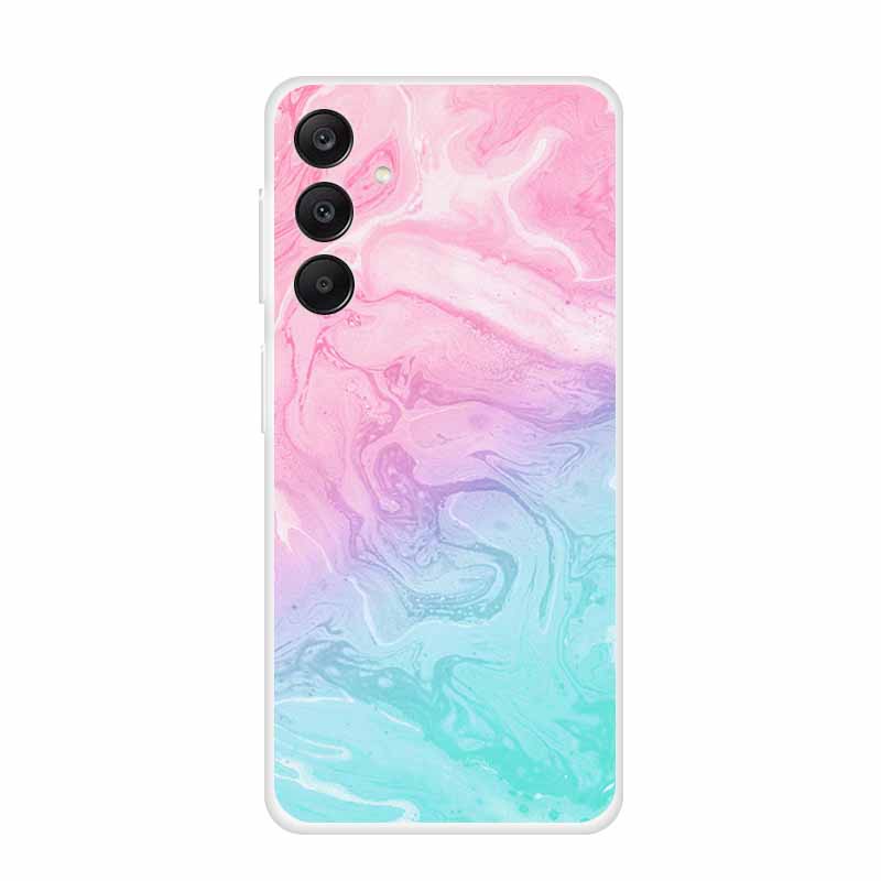 Marble Patterns Phone Case for Samsung A25 Soft Transparent TPU Clear Cover for Samsung Galaxy A 25 Protective Silicone Shell
