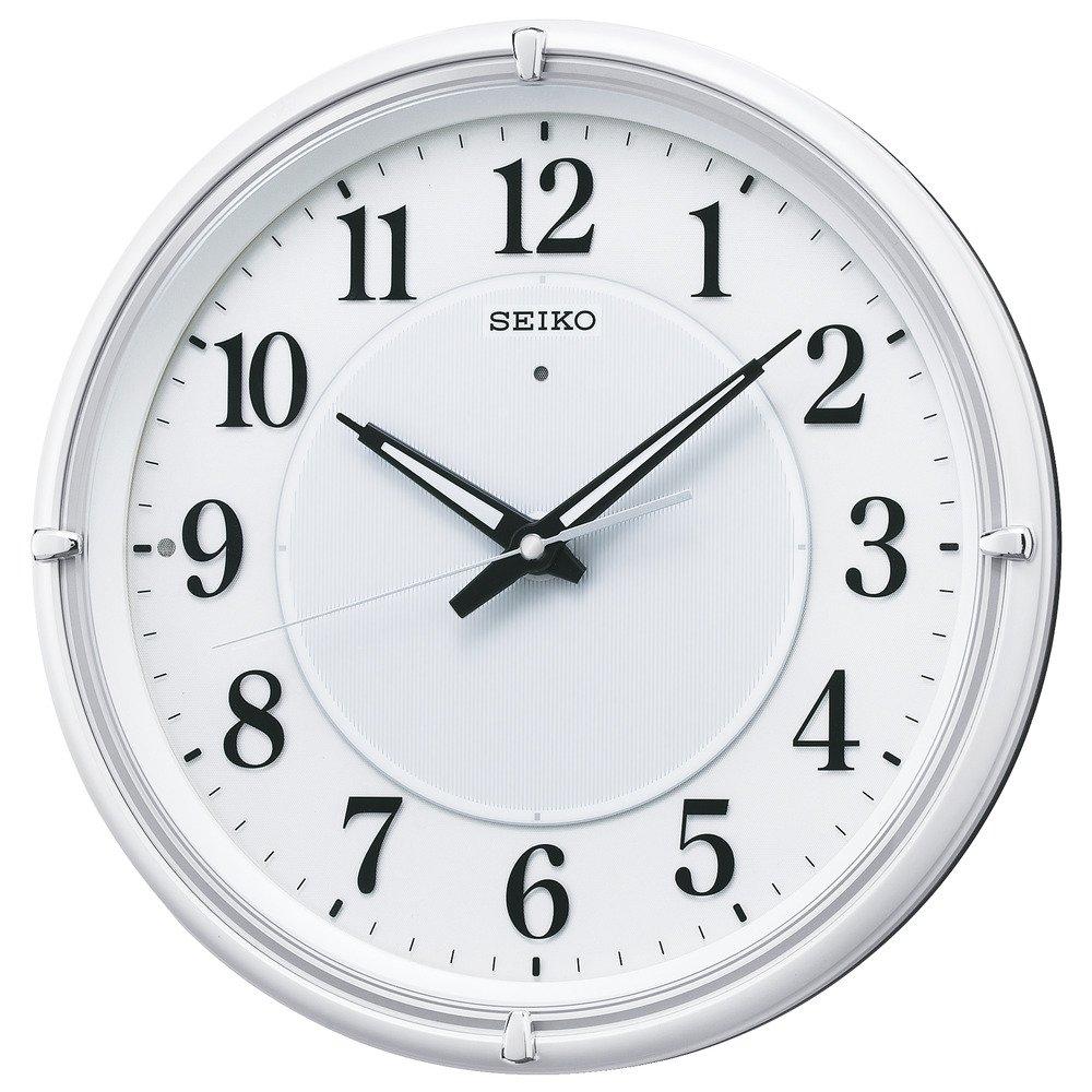 

SEIKO CLOCK Fine Light NEO Автоматическая подсветка Аналоговые Настенные часы с радиоконтролем KX393W (белый) белый