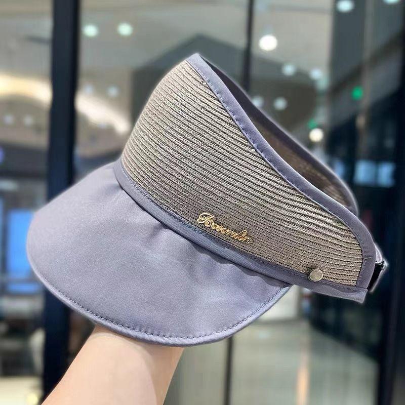 

Sun Hat for Women 2025 New Arrival Spring and Summer K-style Easiest for Match Face-Looking Small Peaked Cap UV-Proof Bucket Hat Purple gray empty top All yards