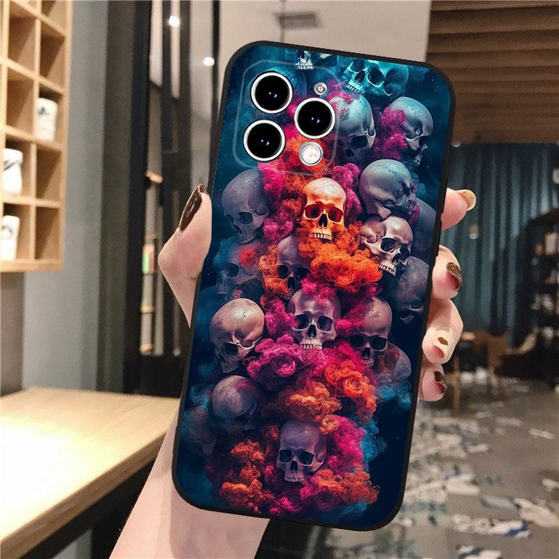 

I Love Skull Art Phone Case For iphone 17 Pro Max Air 16 15 14 13 Pro Max 15 16 Pro 15Plus iPhone 17Pro