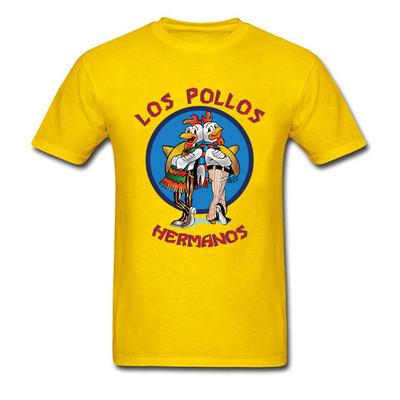 Baumwolle Los Pollos Hermanos T-Shirts Breaking Bad Print Streetwear Männer Frauen Mode Reine Baumwolle Kurzarm T-Shirt Tees Tops Kleidung