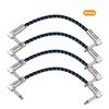 Ggiant AC-18-3 Guitar Pedal Patch Cables 6 Inch Length Coxial Cable Pure Copper   Shielding with