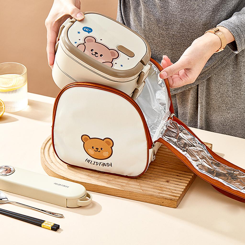 304 Stainless Steel Bento Lunch Box For Kids Students Outdoor Picnic Large Capacity Sealed Food Container Microwave Heatable