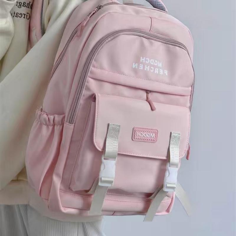 2025 New Fashion Casual School Bag for Girls and Boys Contrast Large Capacity Book Bag Student Computer Bag Outdoor Travel Backpack