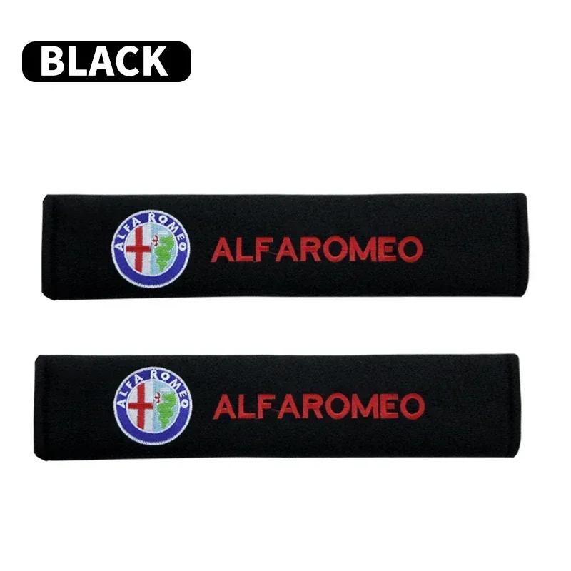 Car Stickers For Alfa Romeo 1/2pc Car Safety Belt Cover Adjustable Seat Belt Cover for Alfa Romeo Spider Giulia Giulietta 147 15