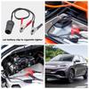 Car Adapter Plug Socket Car Battery Crocodile Clips 12V/24V 30A Car Lighter Socket Extension Cord with Safe Adapter