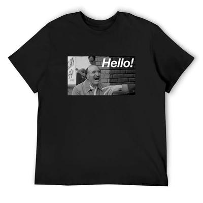 Uncle Leo Hello!! T-Shirt Graphic T Shirts Man T-shirt Anime Stuff T-shirts for Men Cotton