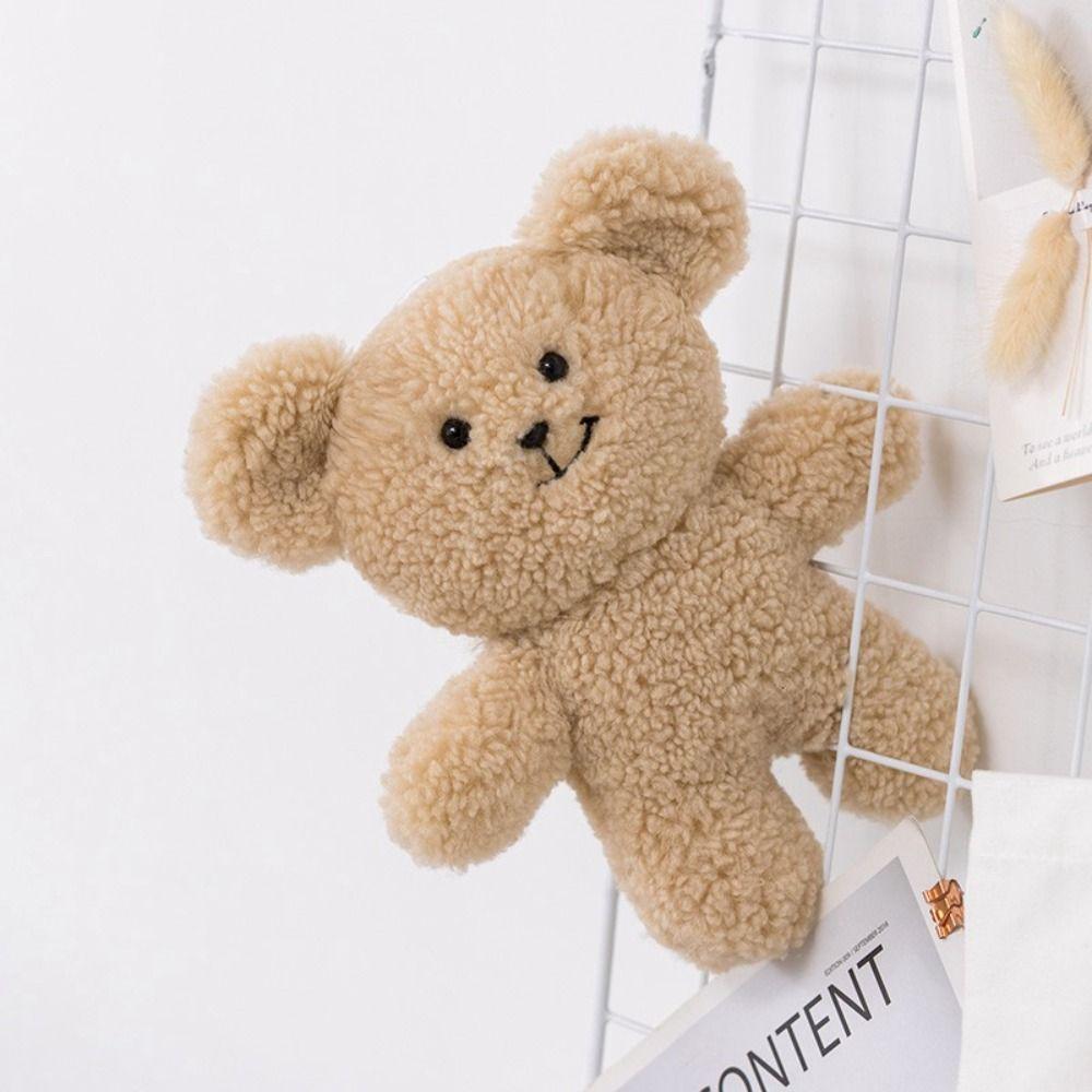 

Cartoon Bear Smile Teddy Bear Stuffed Toys Brown Bear Plush Keychain Girl Toys