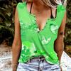Women Tanks Sexy V Neck Sleeveless Summer Tops Vest 3D Flying Butterfly Print Cool Lightweight Tops