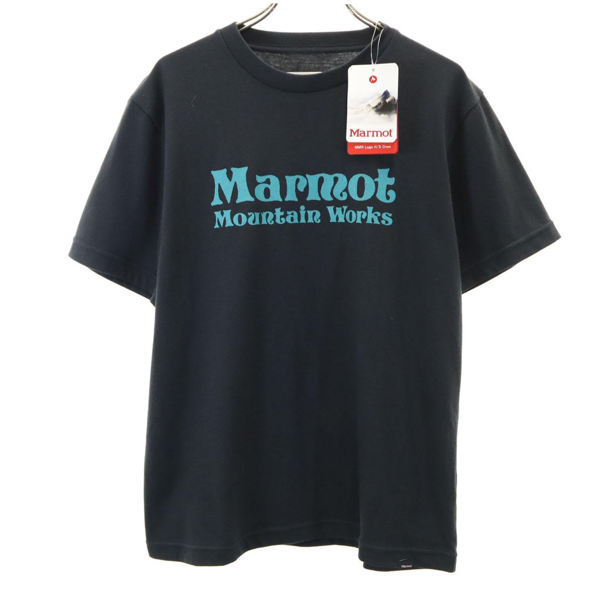 

unused MARMOT Short sleeve T-shirt M black Outdoors Men s Used