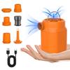 Outdoor Mini Air Pump with LED Inflatables Swimming Ring Pool Portable USB Rechargeable Float Air