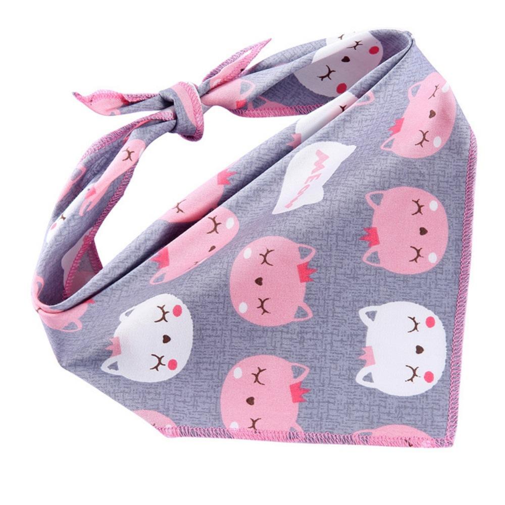 Popular pet triangle towel cat and dog universal cute bib scarf decoration small dog dog saliva towel
