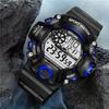 Fashion Men's Watch Sports Electronic Wristwatch Large Dial Multifunctional Waterproof Luminous Alarm Kids Male's Military Watch