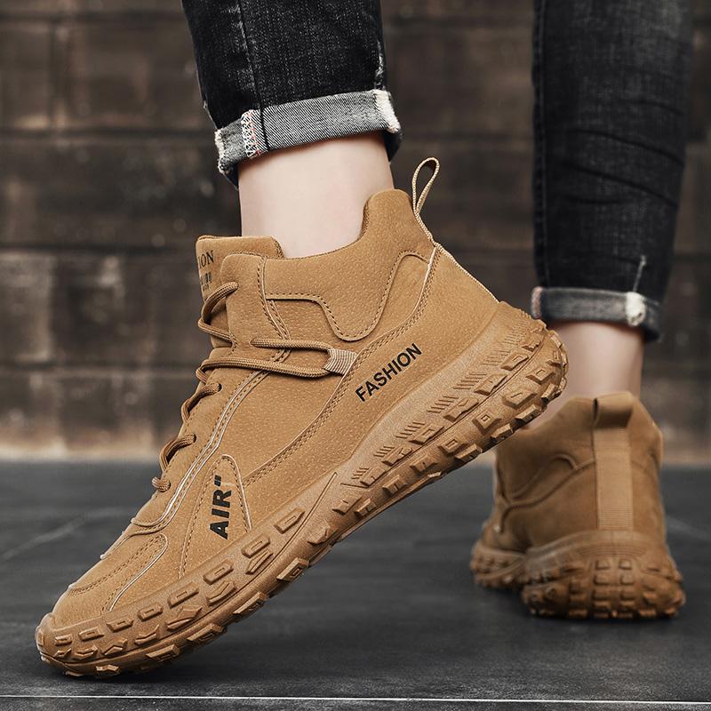 Men's Shoes Casual Shoes Ankle Boots Designer Fashion Loafers Lace Up Shoes Men Boots Men Sneakers Non-slip New Tenis Masculinos