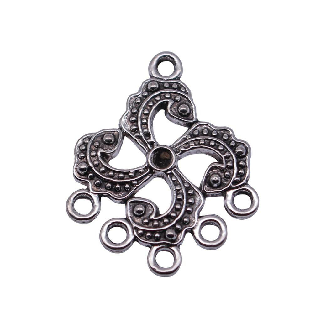 Chinese Pavilion Charm Connectors Character Animal Ethnic Style Findings For DIY Jewelry