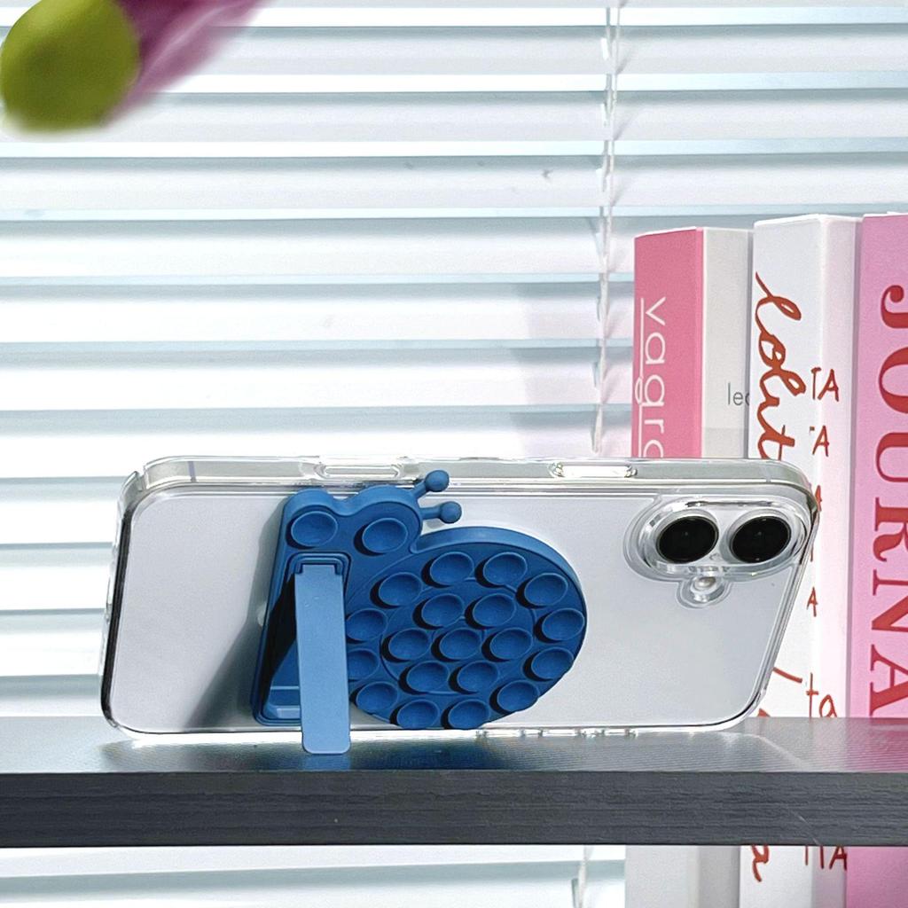 Snail Suction Cup Phone Holder: Multifunctional Silicone Stand & Selfie Back Sticker