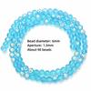 6/8/10mm Sizes Faceted Glass Beads Pink Blue Crystal Earth Beads  for Jewelry Making