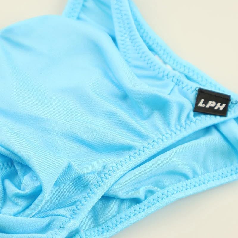 Bikini MFS Fluffy 3D Sexy Low Half Back La Pomme White [La Pomme] Shorts, Fabric, Type, Front, Men's Underwear, Rise, Bikini,