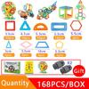 Large Educational Magnetic Tiles - Children's Development Toy for Creative Building and Thinking