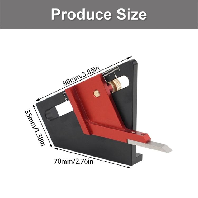 Woodworking 1/2 Centering Rule Table Tenon 1/2 Sawing Tool Solid Height Gauge Woodworking Measurement Tool