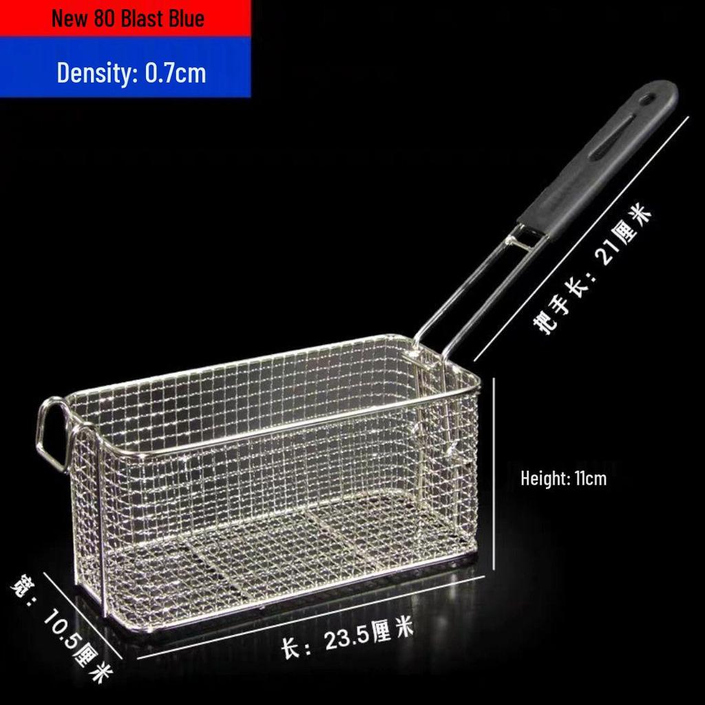 304 Stainless Steel Frying Basket for Electric Fryer - Oil Control, Thickened Design for Frying Skewers and French Fries