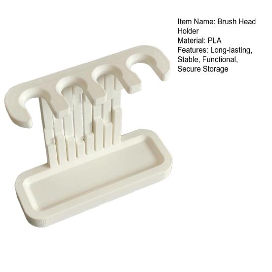 Toothbrush Head Holder Electric Toothbrush Head Stand Toothbrush Organizer Holds 4 Toothbrush Head for Oral-B Bathroom Sink Storage