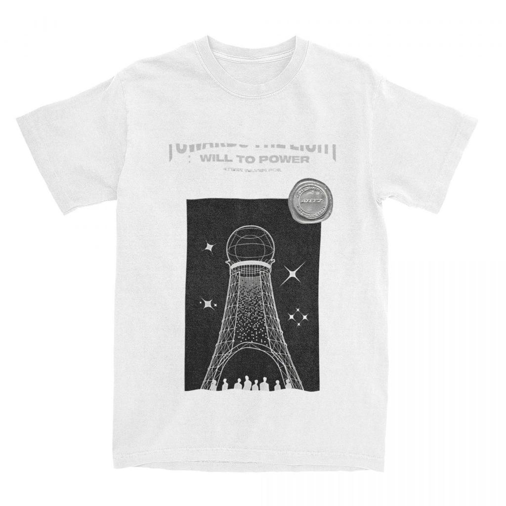 Korean Kpop 2025 Ateez World Tour Towards The Light: Will To Power T Shirts Short-Sleeve Classic Tops Cotton Oversize Top Tees