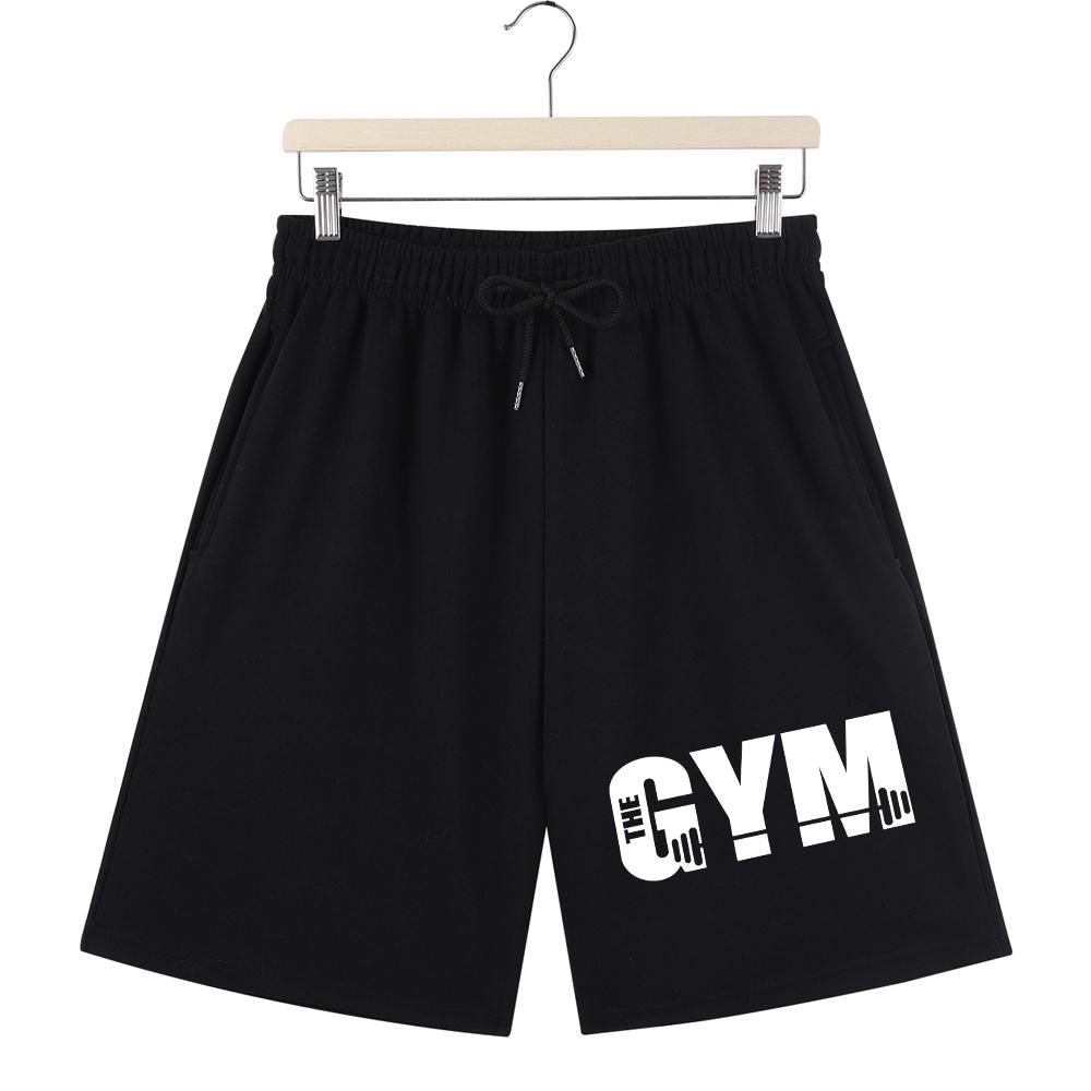 

The Gym Letter Creative Prints Pants Mens Basics High Waisted Wide Sporty Shorts Summer Oversized Shorts Pocket Clothes S