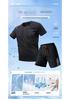 Men's 2026 Quick-Dry Sports Set: Ice Silk Short Sleeve T-Shirt & Shorts