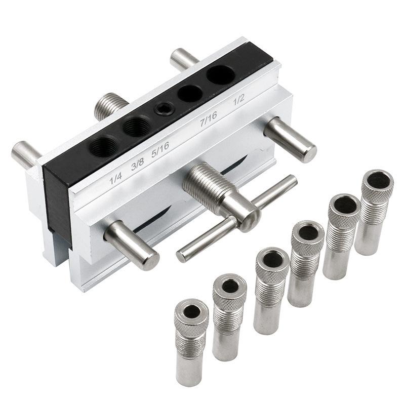 Woodworking Drilling Locator Oblique Hole Drilling Locator Woodworking Tools Jig Kit Vertical Center Puncher Hole Jig Drill