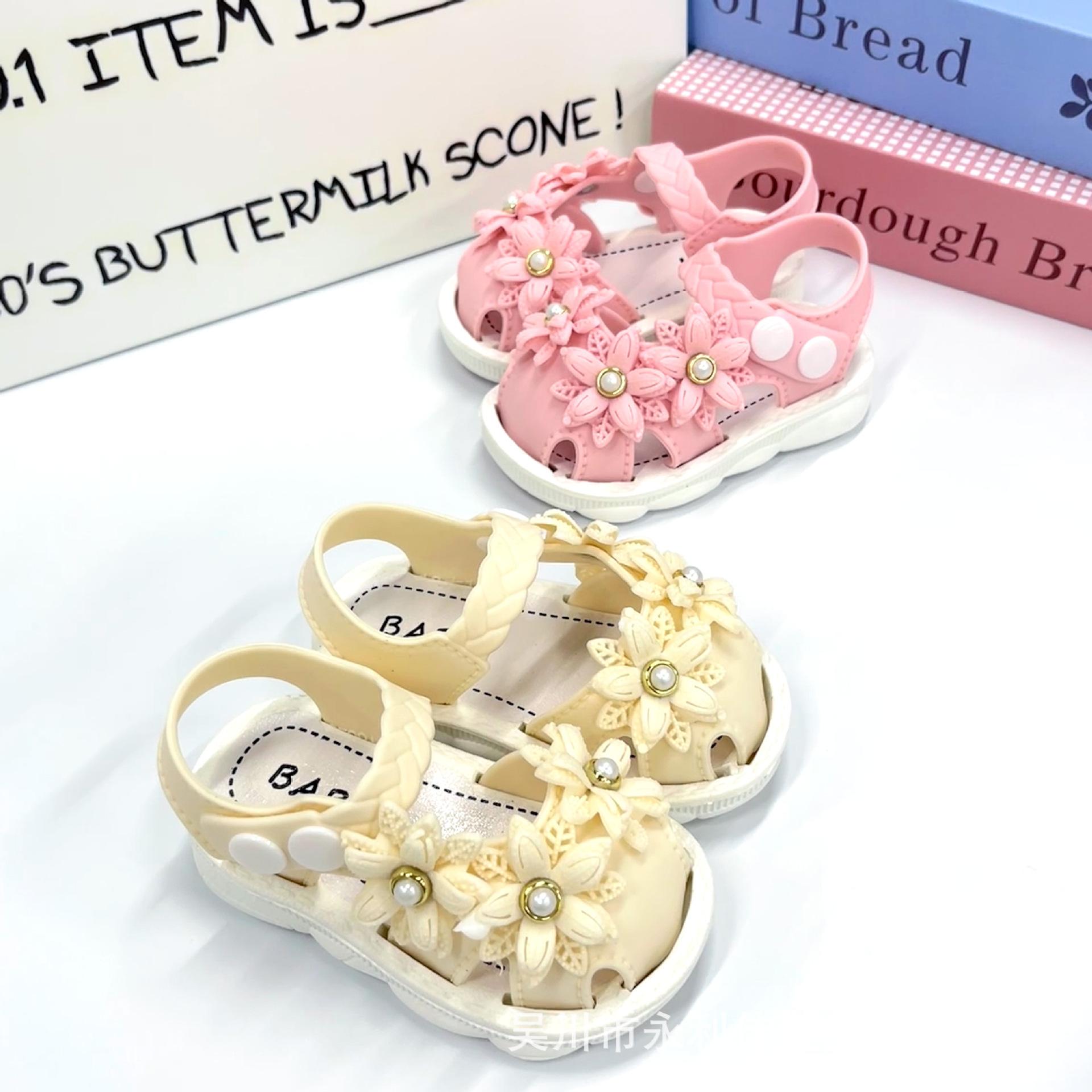 Girls  Summer Sandals Princess Infant Toddler Baby Closed-Toe Walking Shoes Sandals 16-20Code（No free shipp