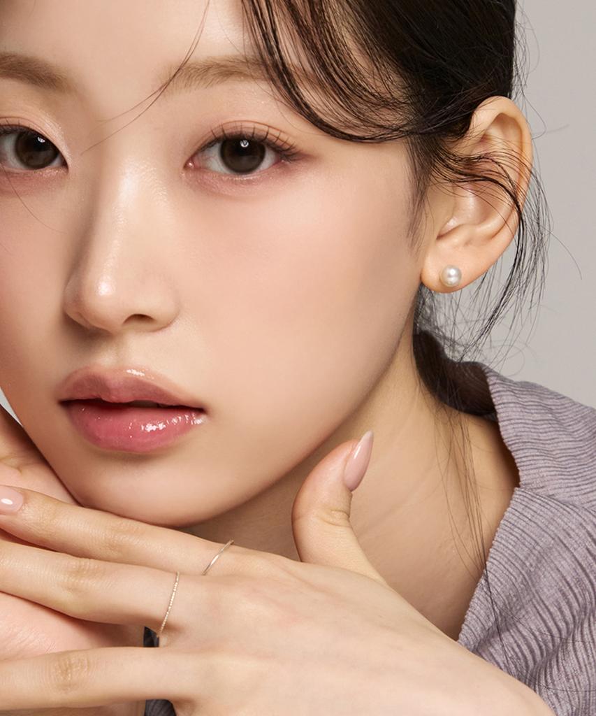 Goldndear [Silver925] Basic Simple Pearl Earrings