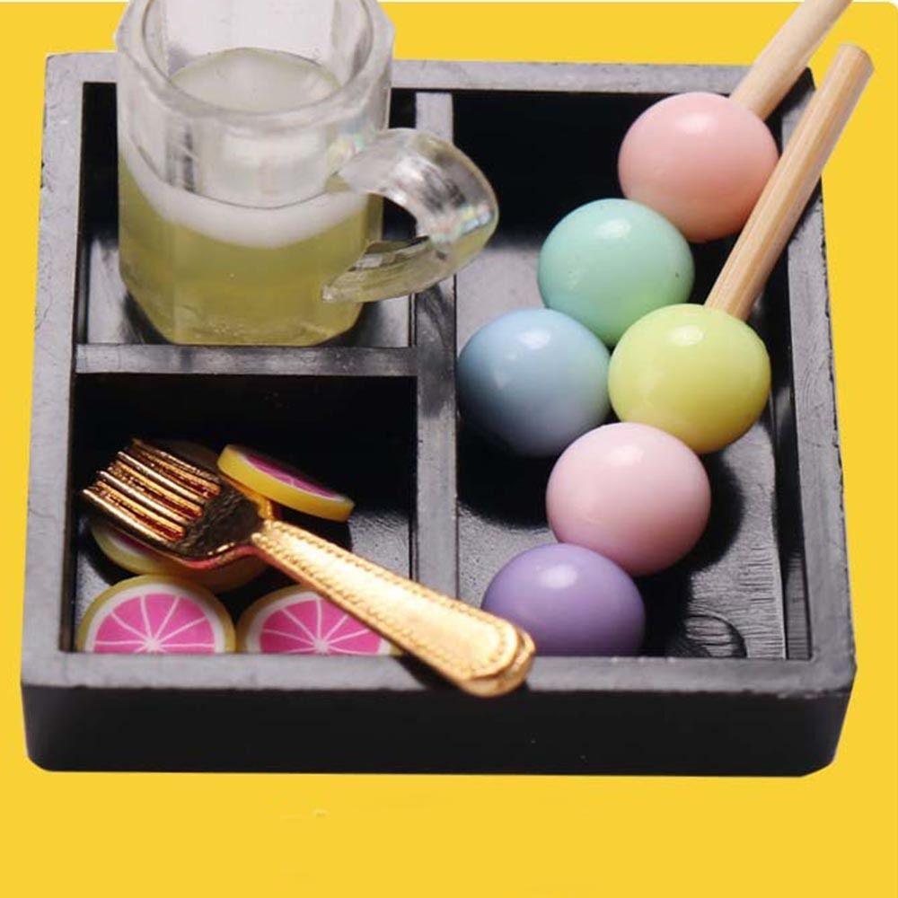 Cake Simulation Food Toy Scene Model Resin Dollhouse Miniature Snack Drink Kawaii   Girls