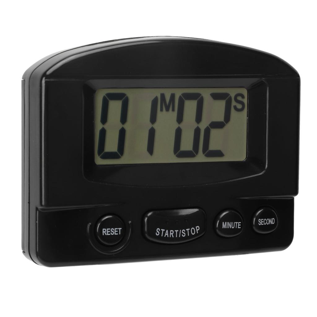 Küchentimer Lauter Ton Zeit Abgelaufen und Countdown Magnetisches Design Multifunktionaler Digitaluhr-Timer Schwarz