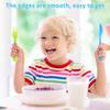 18pcs Plastic Forks and Spoons Set Food Grade Toddler Utensils Colorful Kids Silverware Set Reusable Kids Utensils Set For Party