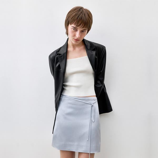 ATELIER NAIN Ashley Satin A-Line Skirt(Sk-5030)