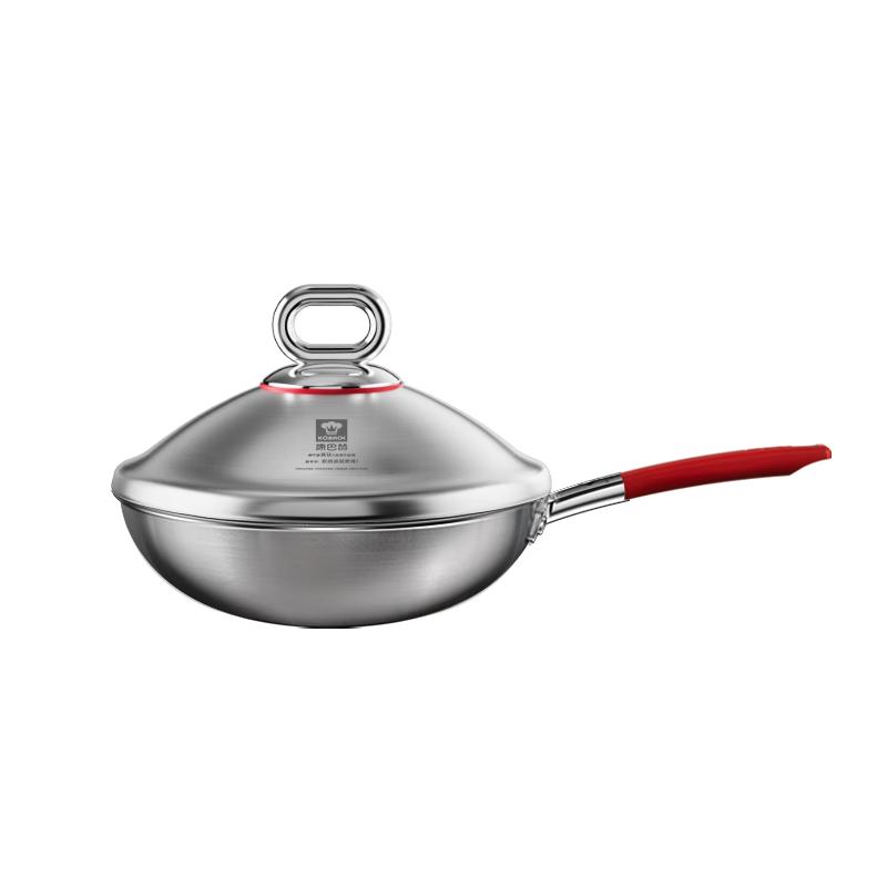 Kobach 316L Stainless Steel True Titanium Wok