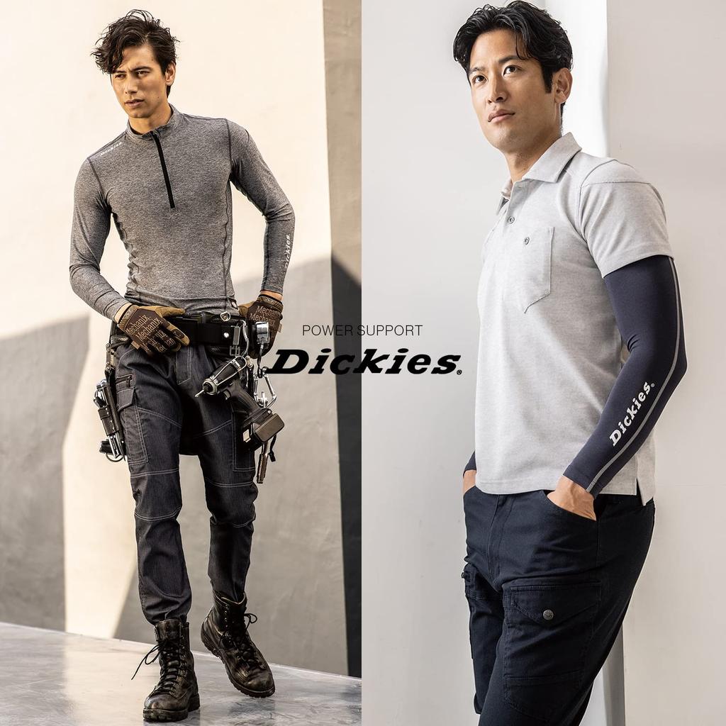 Dickies Men Underwear Workwear Zip Up Long Sleeve Black LL D-1618