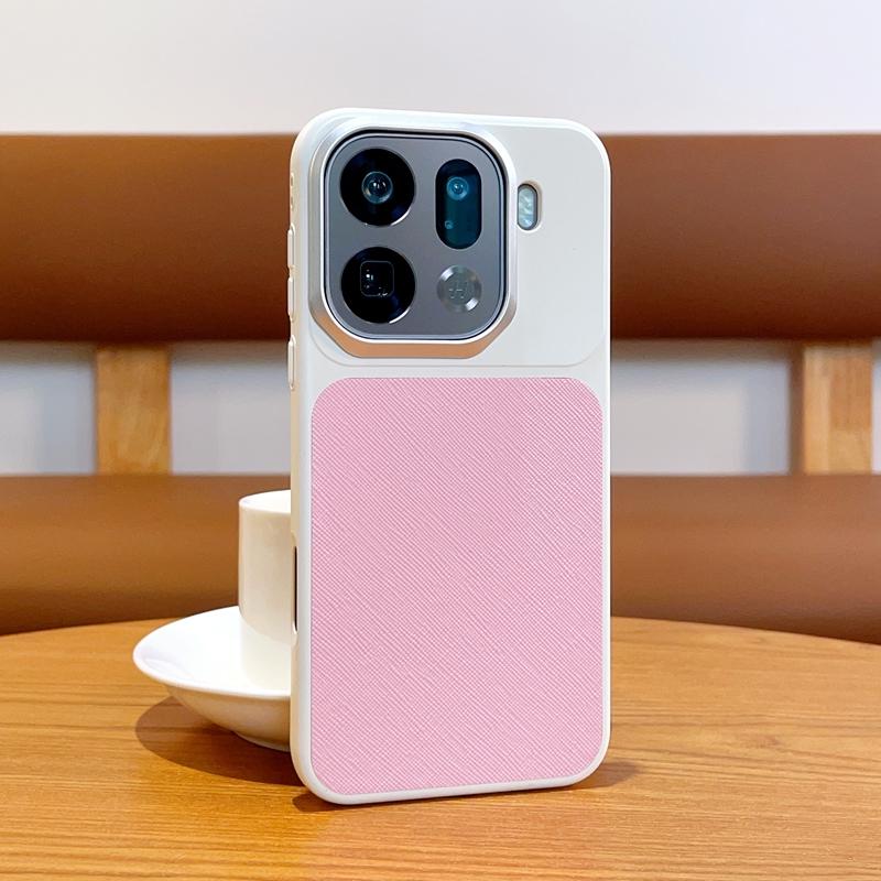Square Back Premium Leather Phone Case For Oppo Find X9 /OPPo Find X9 Pro Raised Lens to Protect the Camera Back Cover