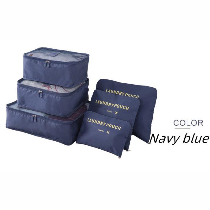 

6 шт./Набор Дорожные сумки для хранения Чемодан Упаковочный набор Чехлы для хранения Портативный органайзер для багажа Одежда Обувь Складной органайзер