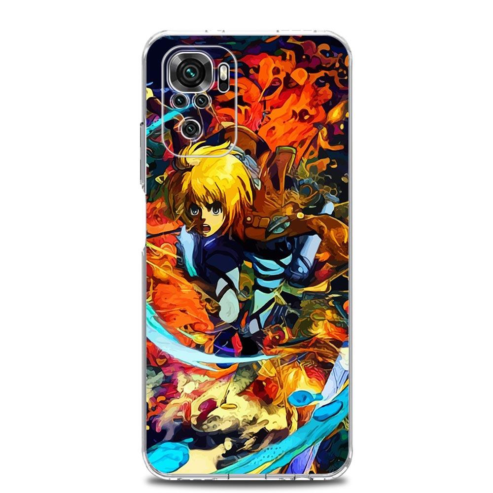 Anime Attack on titan Eren Yeager Pouzdro na telefon pro Xiaomi Redmi Note 12 11 9S 9 8 10 Pro Plus 7 8T 9C 9A 8A K40 Gaming Průhledný kryt