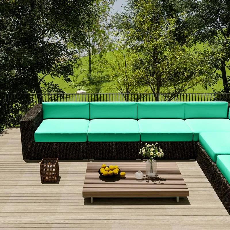 Sun-proof Anti-Dust Furniture Protector Cover Outdoor Sofa Cover Home Hotel Garden Patio Waterproof Rattan Corner Sofa Cover