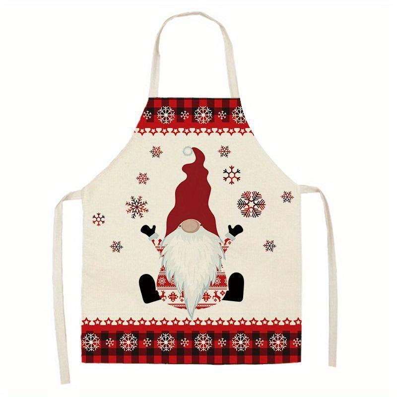 

Christmas Apron Set with Santa, Tree & Reindeer Designs, Various Sizes, Perfect for Festive Cooking and Holiday Parties 38X47cm