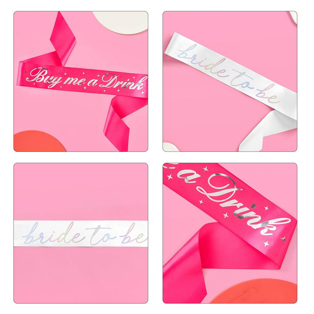 Schimmernde Schärpe für die Braut, Brautjungfer, modische Brautschärpe, Heißprägung, Körperschärpe, Junggesellenabschied, Schultergurtschärpe