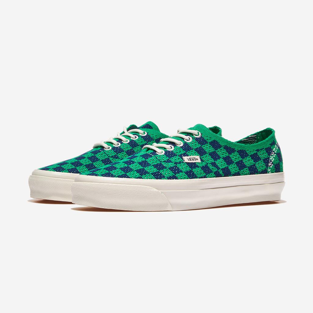 [Vans] Premium Authentic 44 Engineered Knit Punk Check - Green/Navy [VN000EJC5W3-PUNK CHECK GREEN/NAVY]