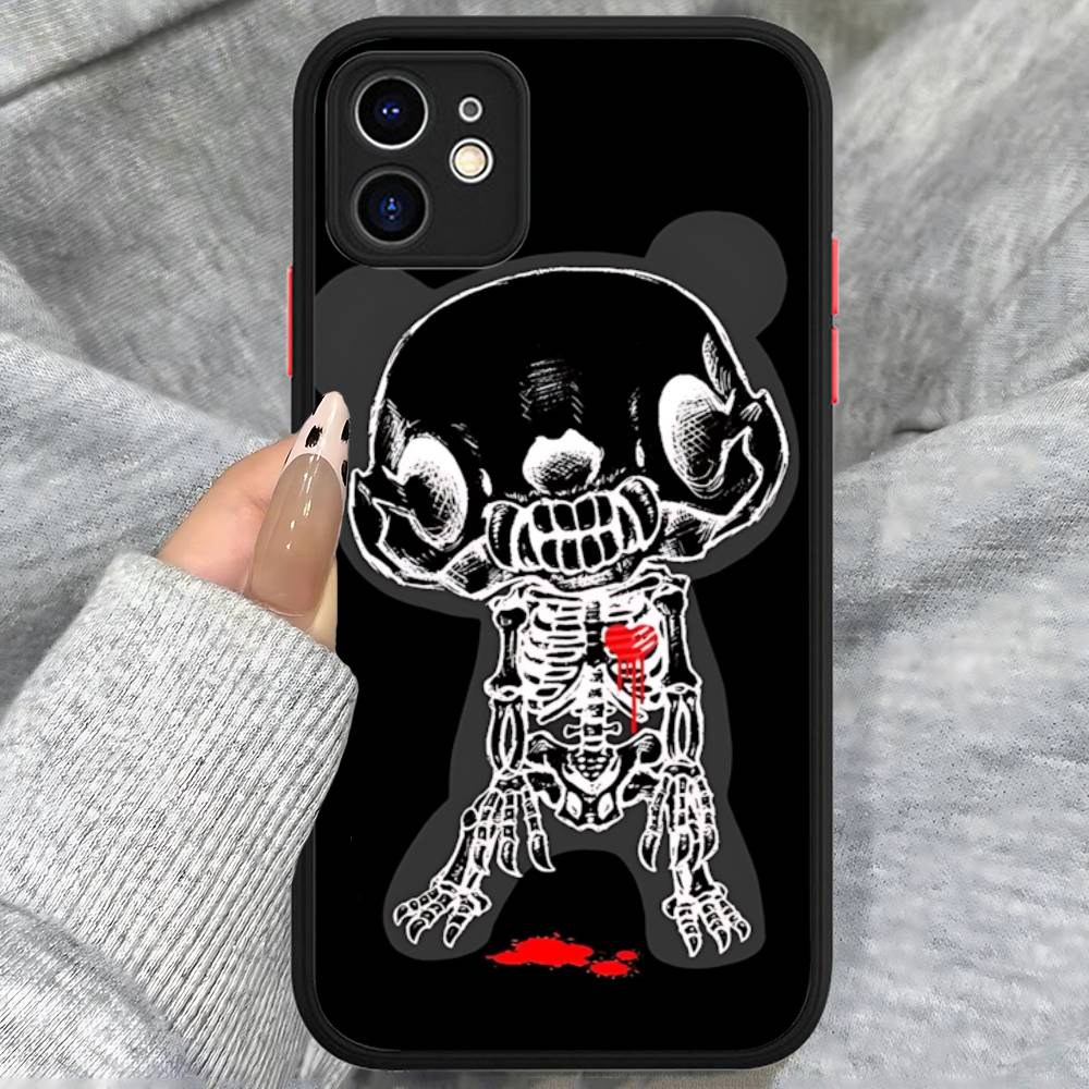 

Популярный Кавайный G-gloomyS Медведи Матовый Защитный Чехол Для IPhone 16 15 14 13 12 11 Pro Max X XS MAX Защитный Чехол iphone 11