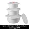 Microwave Oven Special Box Heated Soup Pot Rice Steamed Hot Steamed Buns With Lid Eco-friendly Food Grade Outdoor Tableware