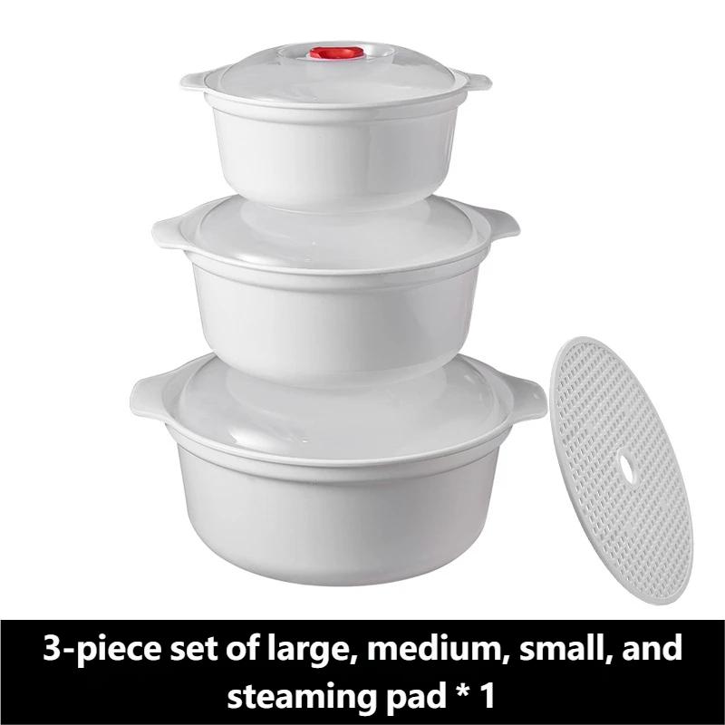 Microwave Oven Special Box Heated Soup Pot Rice Steamed Hot Steamed Buns With Lid Eco-friendly Food Grade Outdoor Tableware