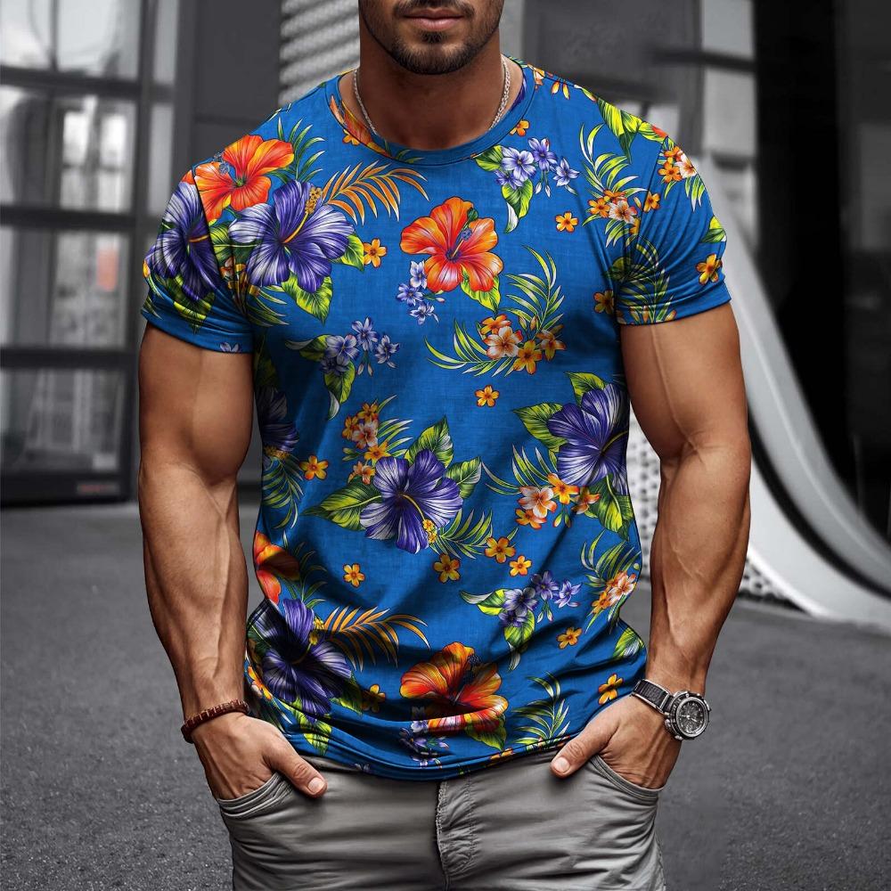 

Мужская футболка Hawaii 2025 Y2k Fashion Street Harajuku Retro Letter Print Casual Top M